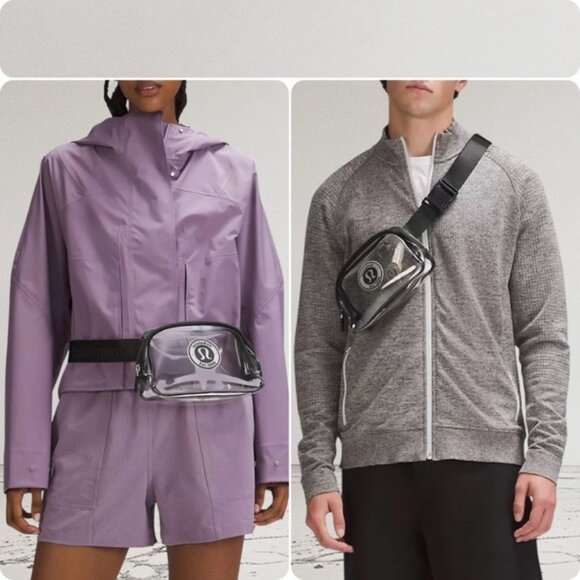 NEW Lululemon Everywhere Belt Bag 1L Clear/Black *LOGO - Concert Sporting Events - Picture 10 of 10